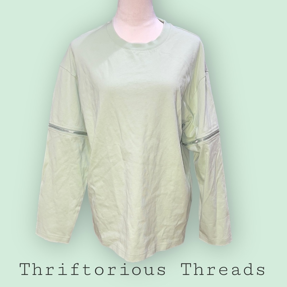 Urban Revivo Oversized Zip Off Sleeve Tee NWT